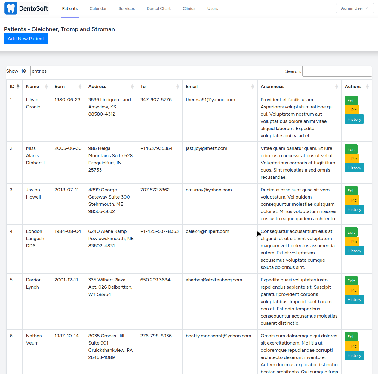 Charting Screenshot